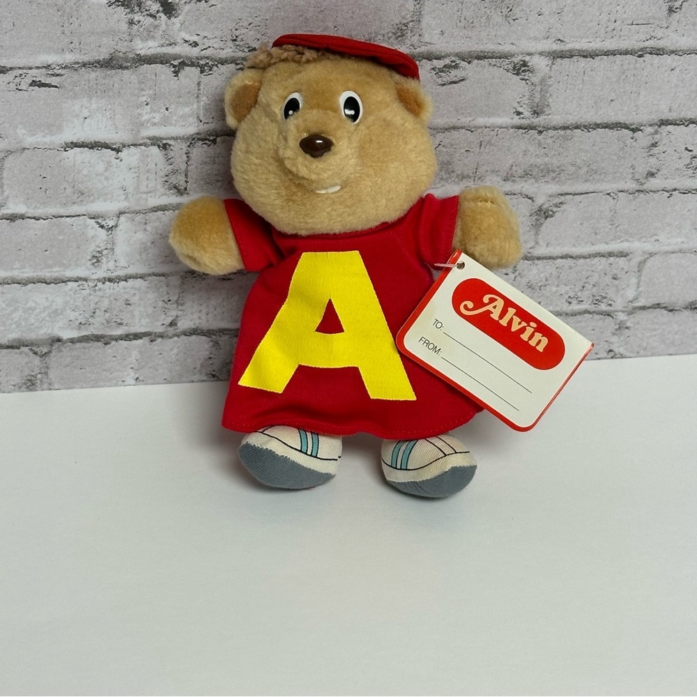 Vintage Alvin & The Chipmunks Alvin Plush Burger King Toy 1987 Tags